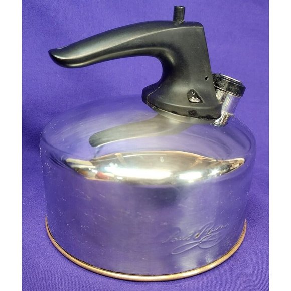 Vintage Paul Revere Ware 1801 Whistling Copper Bottom 1.5qt. Tea Kettle Pot - Picture 2 of 7